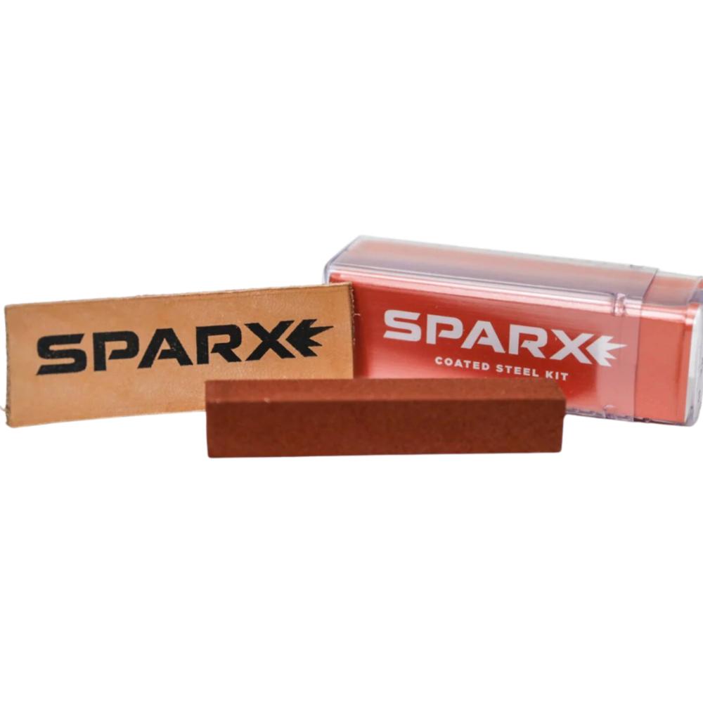 sparx belagt stål brynesteinsett