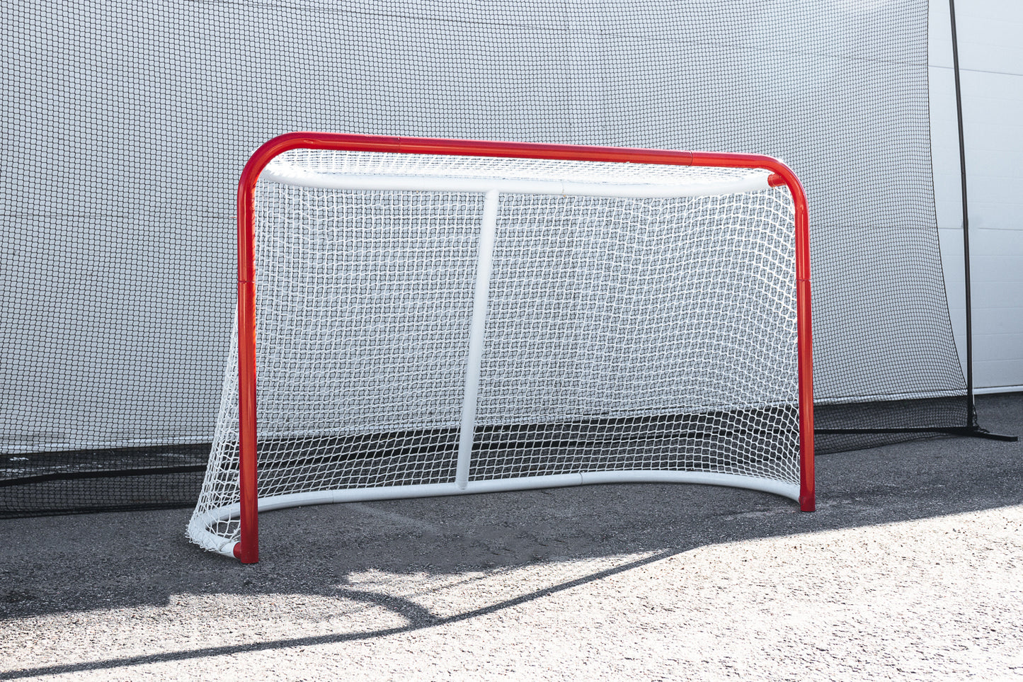 UNITE Beskyttelsesnett Hockey – Komplett backstop med ramme, stolper og nett