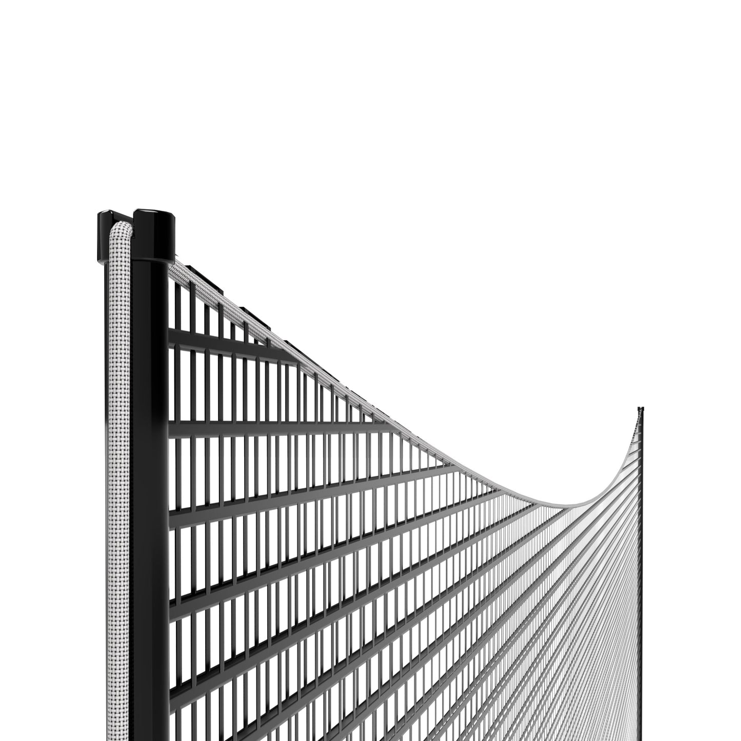 UNITE Beskyttelsesnett Hockey – Komplett backstop med ramme, stolper og nett