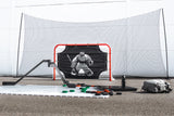 UNITE Beskyttelsesnett Hockey – Komplett backstop med ramme, stolper og nett
